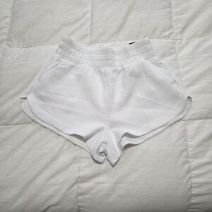 NWT Abercrombie YPB Women's Classic White Athletic Shorts